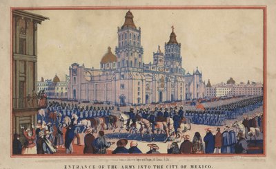 Entrada del ejército en la Ciudad de México, 1848 de Thomas S. Wagner
